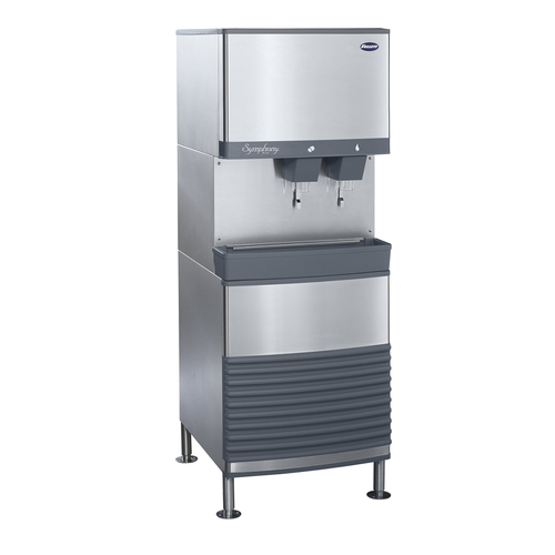 Scotsman 21 1/4 Air Cooled Nugget Ice Machine & Bin & Water Dispenser, 500  lb.