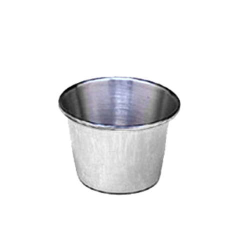 3 oz REQU Household Stainless Steel Pepper Seasoning Cup Boat Shaped Sauce Plate Kitchen Supplies 